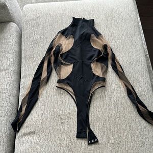 Mugler sheer bodysuit